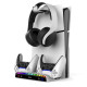 Док-станция, подставка для PlayStation 5 / Slim / Pro с зарядкой для 2-х геймпадов на стену Ipega PG-P5S011