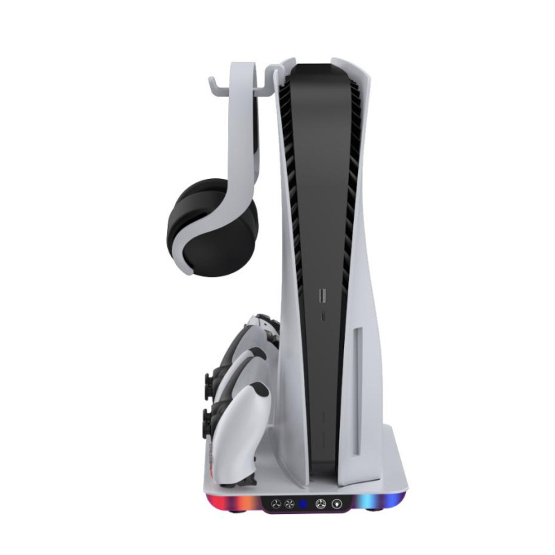 Док-станція Dobe для PlayStation 5 Slim / PlayStation 5 / PlayStation 5 Pro із зарядкою для 2-х геймпадів