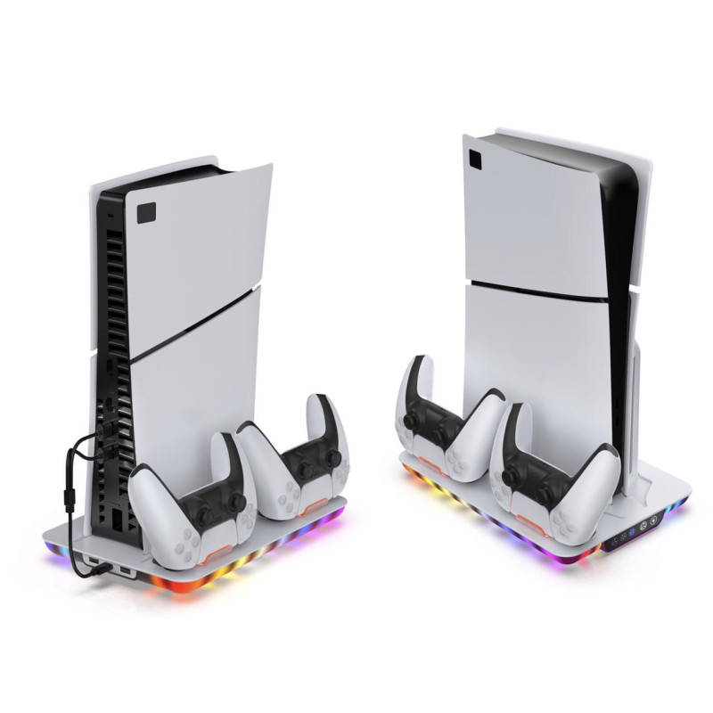 Док-станція Dobe для PlayStation 5 Slim / PlayStation 5 / PlayStation 5 Pro із зарядкою для 2-х геймпадів