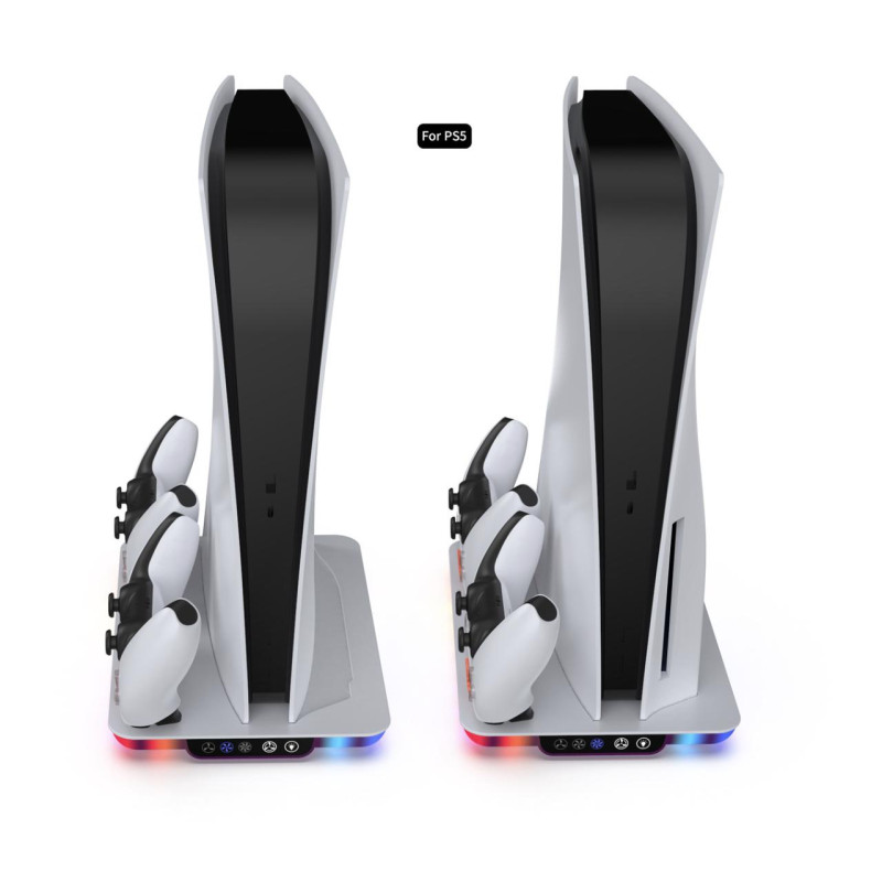 Док-станція Dobe для PlayStation 5 Slim / PlayStation 5 / PlayStation 5 Pro із зарядкою для 2-х геймпадів