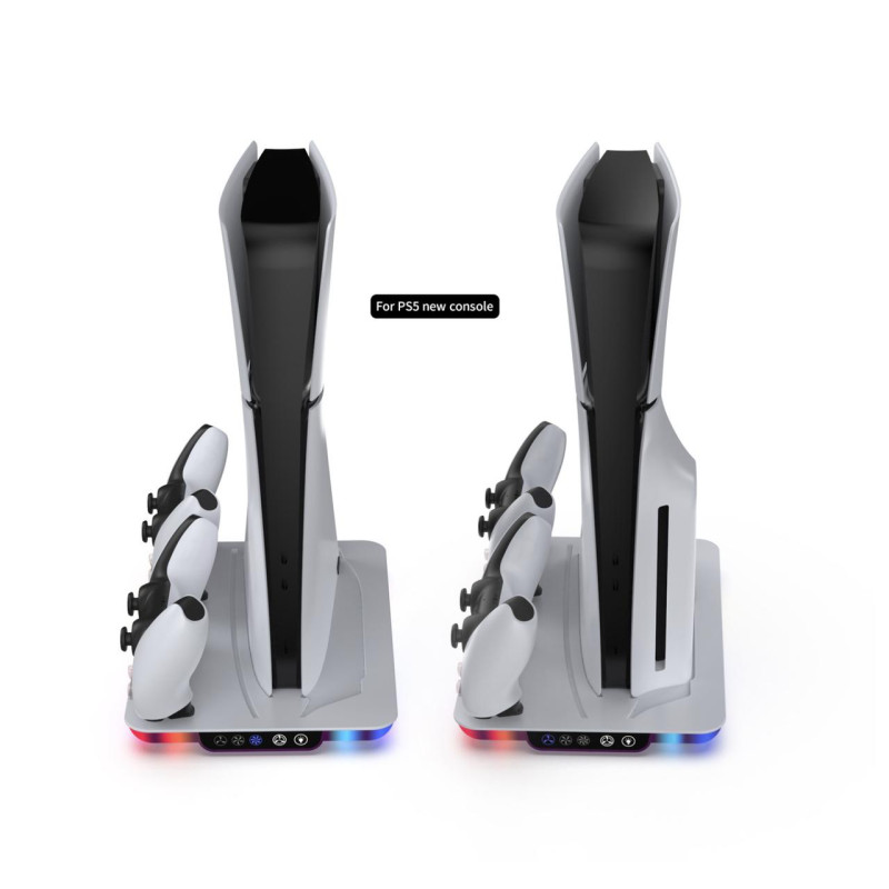 Док-станція Dobe для PlayStation 5 Slim / PlayStation 5 / PlayStation 5 Pro із зарядкою для 2-х геймпадів