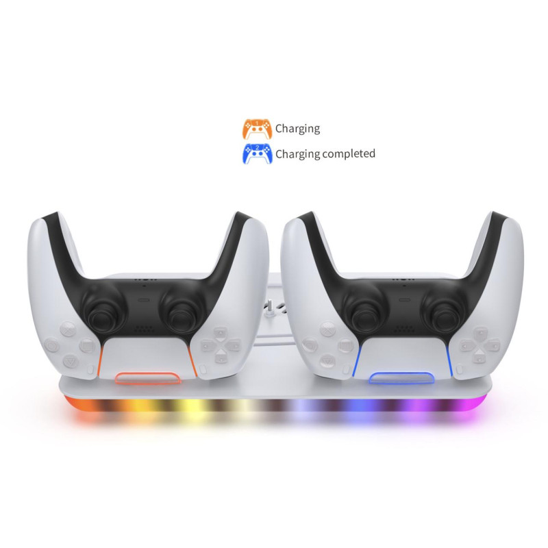 Док-станція Dobe для PlayStation 5 Slim / PlayStation 5 / PlayStation 5 Pro із зарядкою для 2-х геймпадів