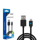 Кабель USB to Type-C для Sony PlayStation 5 3м з індикатором заряду Dobe