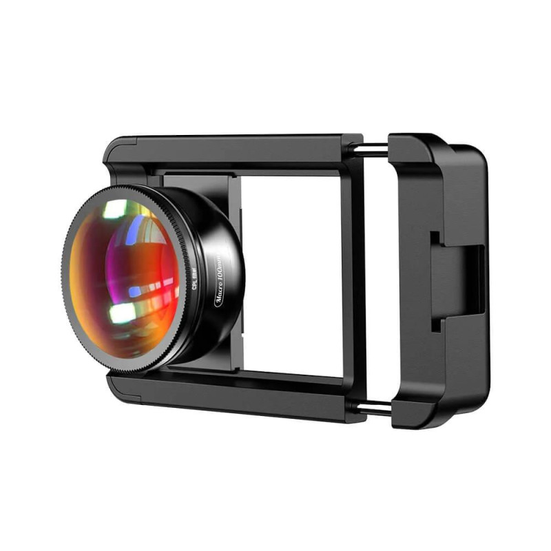 Макро объектив для телефона с CPL фильтром 100 мм F1.8 10x Apexel APL-HB100CPL