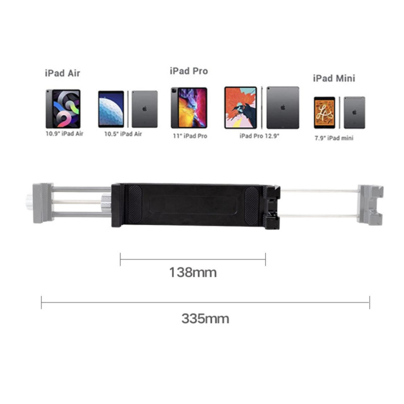 Крепление для планшета и смартфона на штатив с резьбой 1/4 Cimapro CP-12S 13.8-33.5 см