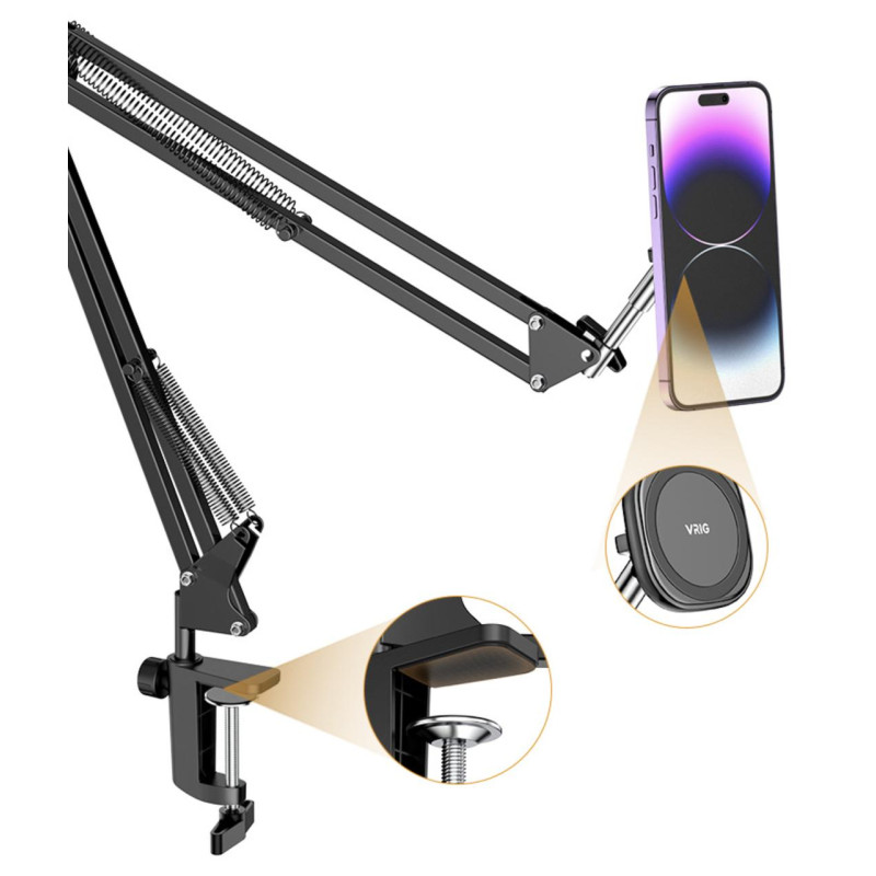 Магнитный настольный держатель для смартфонов Vrig MG-09 80 см