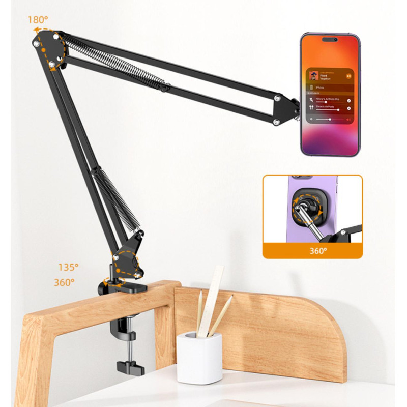 Магнитный настольный держатель для смартфонов Vrig MG-09 80 см
