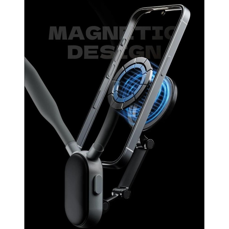 Магнитное крепление на грудь для смартфона с MagSafe Telesin MNM-001 (Синий)