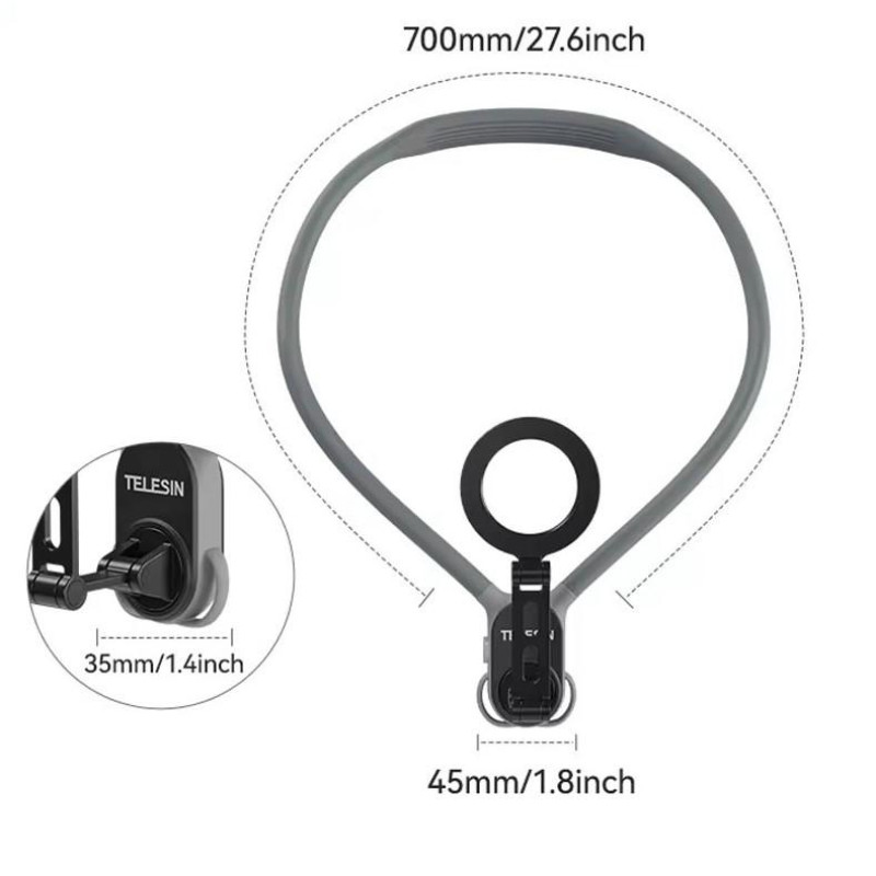Магнитное крепление для смартфона на шею Telesin MNM-002