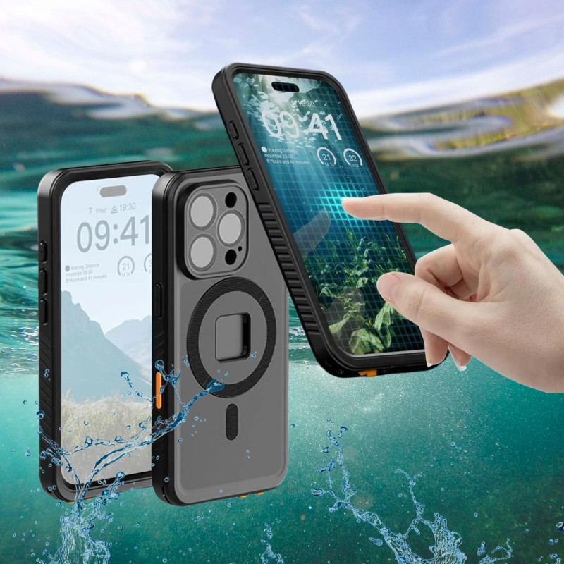 Водонепроницаемый чехол для телефона iPhone 16 Pro Max Telesin P4-WTP-05 с MagSafe