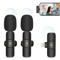 Беспроводной петличный микрофон для iPhone PULUZ PU3150B 2в1