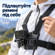 Нагрудне кріплення для екшн-камери GoPro, SJCam, Xiaomi, DJI з засувкою J-hook та гвинтом