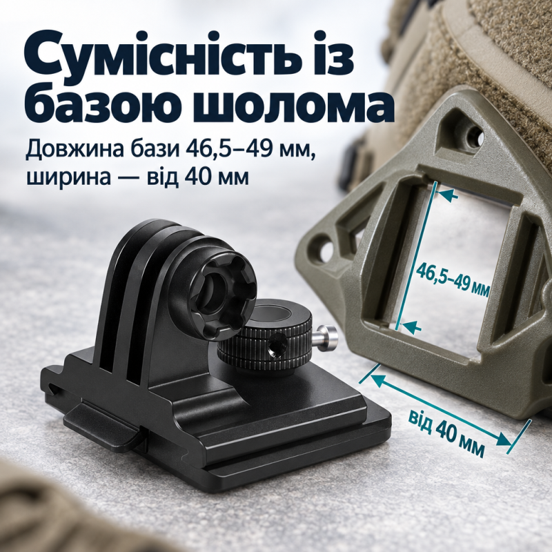 Кріплення NVG для шолома для GoPro, DJI, Insta та інших екшн-камер