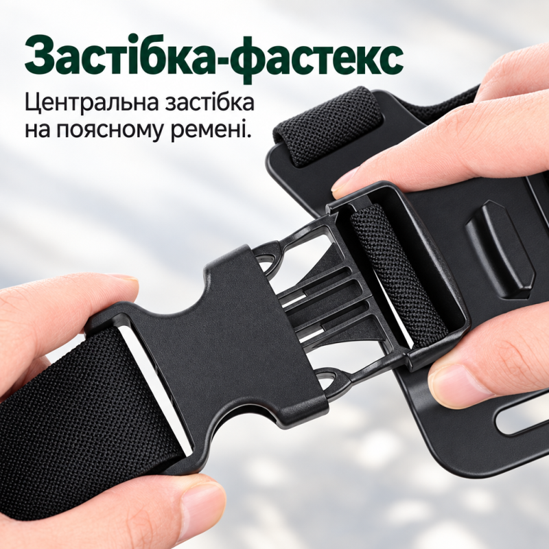 Кріплення на груди для смартфона, GoPro, DJI та інших камер з страхувальною гумовою сіткою