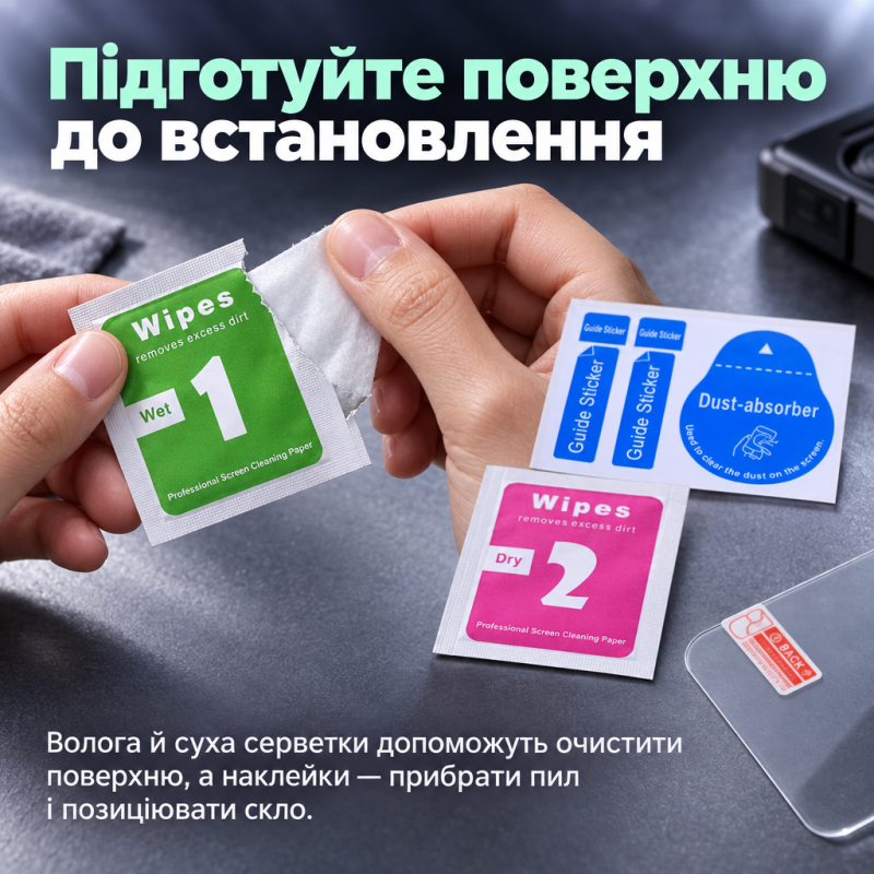 Захисне скло для GoPro HERO13 Black Puluz PU954T — набір для двох екранів та об’єктива