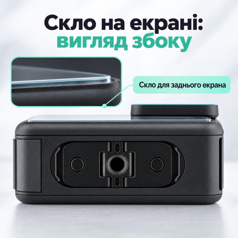 Захисне скло для GoPro HERO13 Black Puluz PU954T — набір для двох екранів та об’єктива