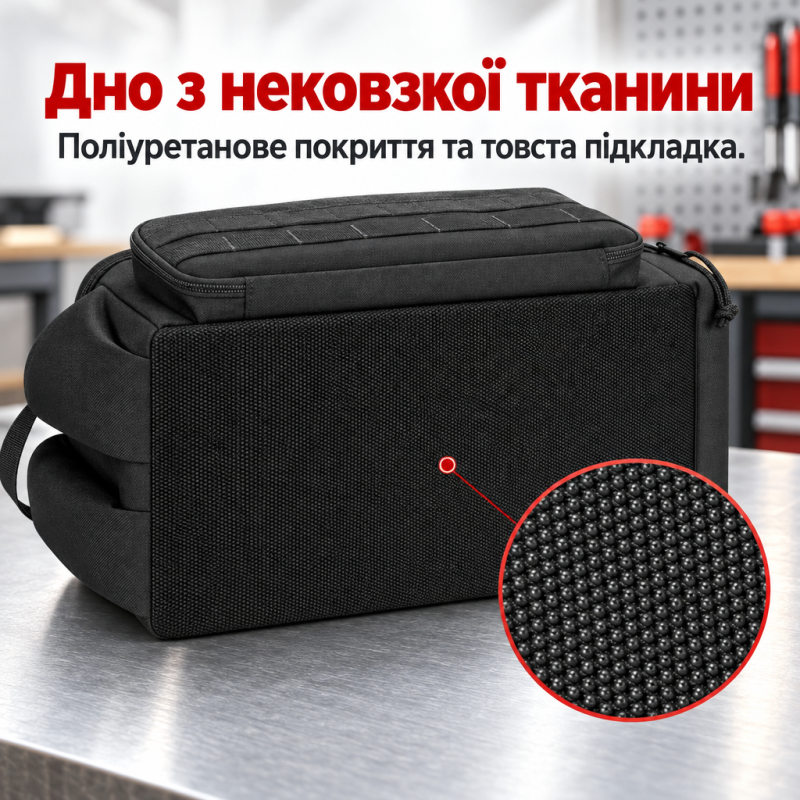 Сумка для інструментів та аксесуарів Rip-stop 36.7*21.5*20.5 см (Чорний)