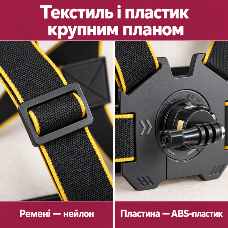 Нагрудне кріплення для екшн-камери Puluz PU1051B з магнітним адаптером для GoPro, DJI та інших екшн камер
